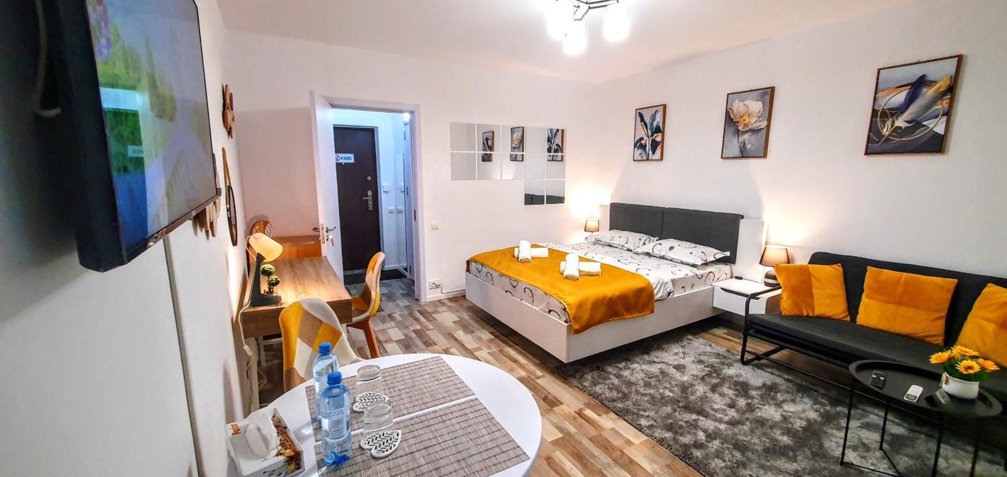 The Yellow King - Luxurious Apartment Bukarest Exteriör bild