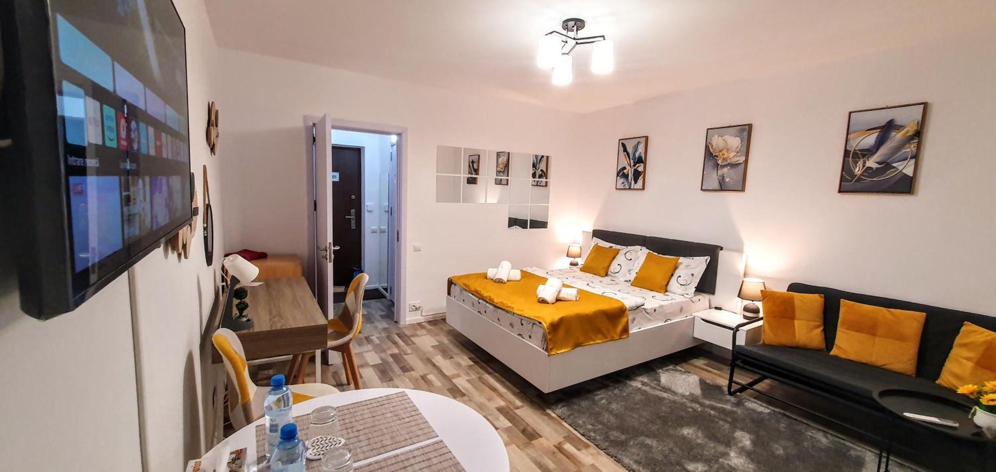 The Yellow King - Luxurious Apartment Bukarest Exteriör bild